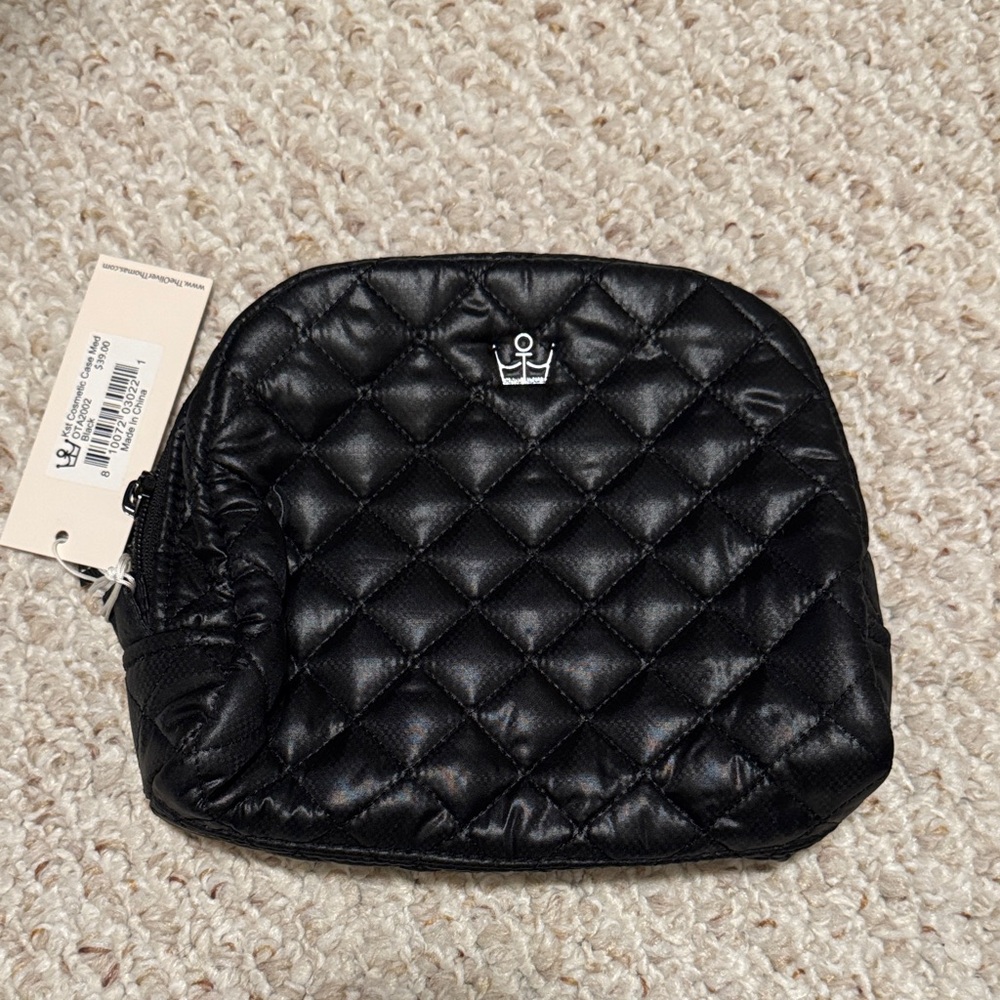 NWT Oliver Thomas KST Cosmetic Case Medium in Black